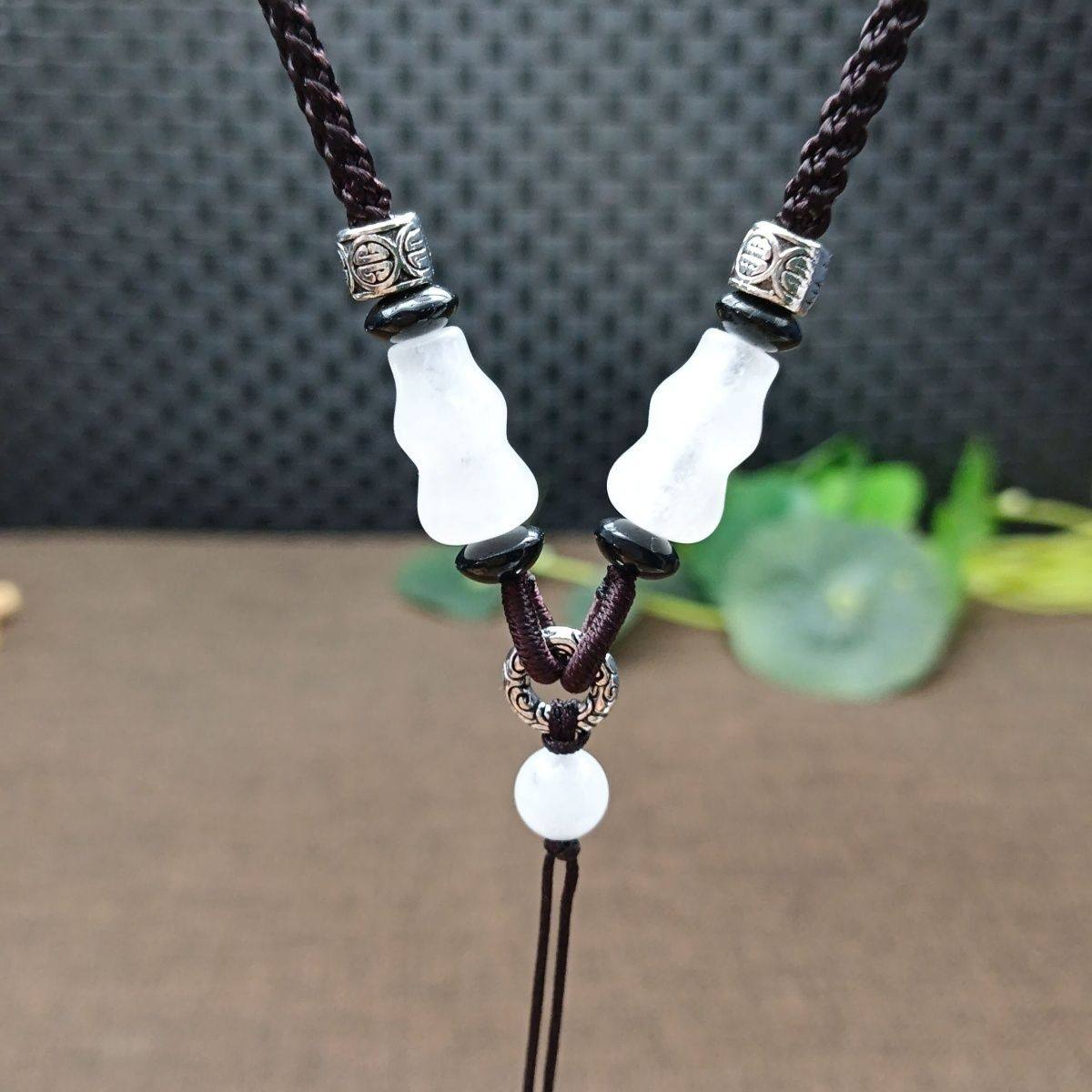 高端吊坠和田色玉挂绳挂件葫芦玉石绳子手工编织观音男女款调节款,饰品/流行首饰/时尚饰品新,绳,淘宝优惠券,粉丝福利购,淘宝优惠卷