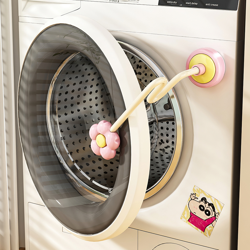 洗衣机吸盘花朵通风支架卡扣家用滚筒洗衣器通风可磁吸支撑洗衣机