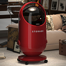 轻奢高档高颜值垃圾桶客厅家用大容量2025新款 免弯腰带轮翻盖纸篓