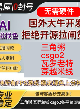 AI开火吸附找色全游戏ai辅助支持三角粥/瓦/cs2各平台/穿越米线