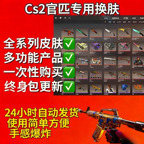 CS2官匹专用换肤/稳定安全帮远程