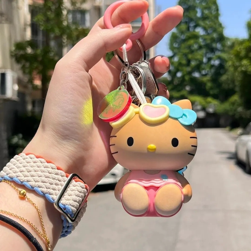 会晒黑变色KT猫钥匙扣可爱礼品