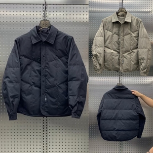 外套加厚保暖夹克 翻领羽绒服男潮流百搭纯色简约时尚 2025冬季 新款