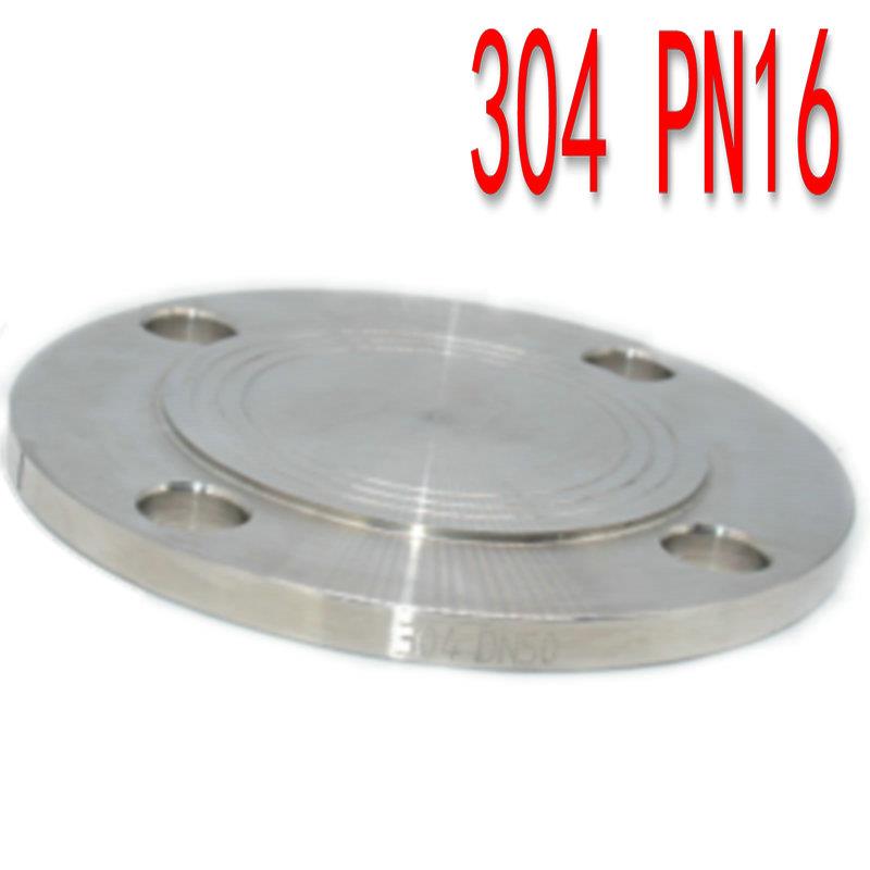 304不锈钢法兰盲板PN16机械部GB5010负差法兰盖堵板盖封头DN15 50