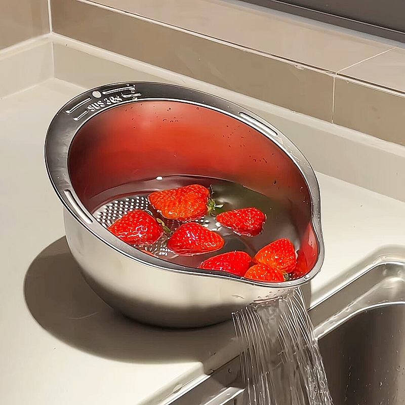 【啊！不锈钢沥水篮！】