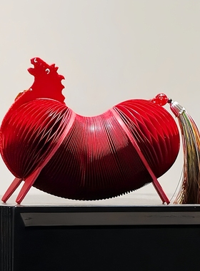 伸缩小马2026马年吉祥物装饰品摆件过新年春节元旦氛围感场景布置