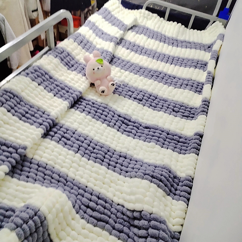 【编织毯子太舒服啦！！】