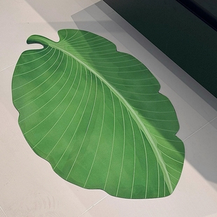 芭蕉叶硅藻泥地垫卫生间门口防滑垫洗手台吸水脚垫子浴室洗手间