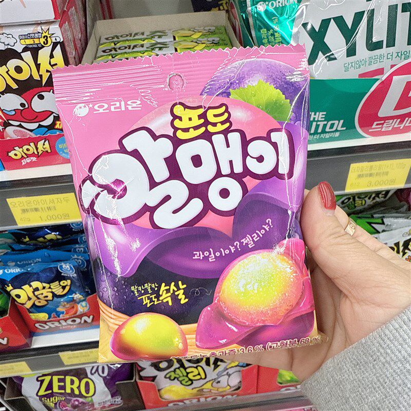 韩国直邮好丽友剥皮软糖水果味椰软糖/果味糖/凝胶糖