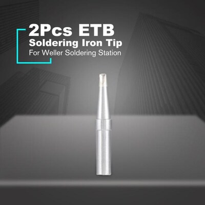 2Pcs ET Soldering Iron Tips ETB Welding Tools ETS Soldering