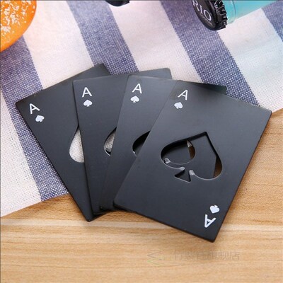Poker Card Beer Bottle Opener Stainless Steel Wedding Party