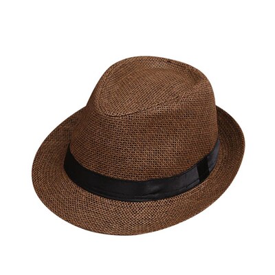 Children Sunhat Kids Summer Beach Straw Hat Jazz Panama Tril