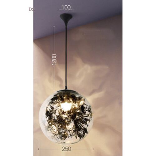 Modern Carved Glass Pendant Lights Fixtures Minimalist Bedro