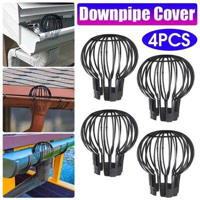 4PCS Flexible Downpipe Filter Plastic Roof Gutter Balloon Gu