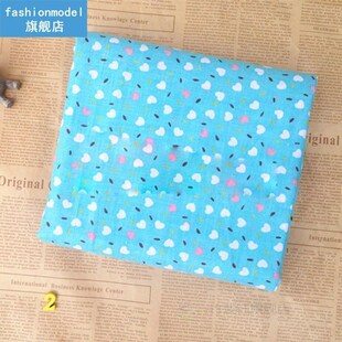7pcs Quilting Fabric Set Mixed Squares Printing Floral Dot S