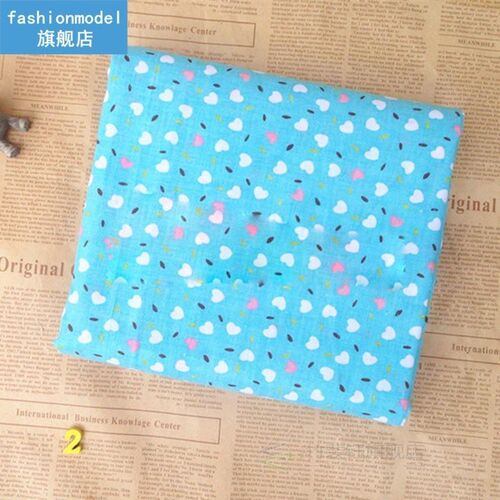 7pcs Quilting Fabric Set Mixed Squares Printing Floral Dot S