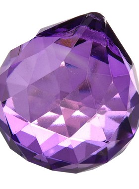 30mm Purple Crystal Ball Prisms