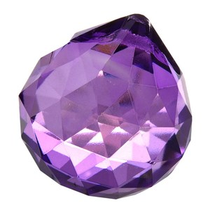 30mm Purple Crystal Ball Prisms