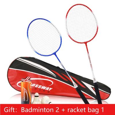 2pcs Professional Badminton Rackets Set Family  Couples Doub