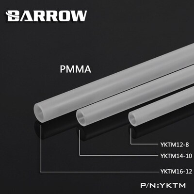 Barrow Matte Acrylic Tube OD 12MM 14MM 16MM Length 500MM PMM