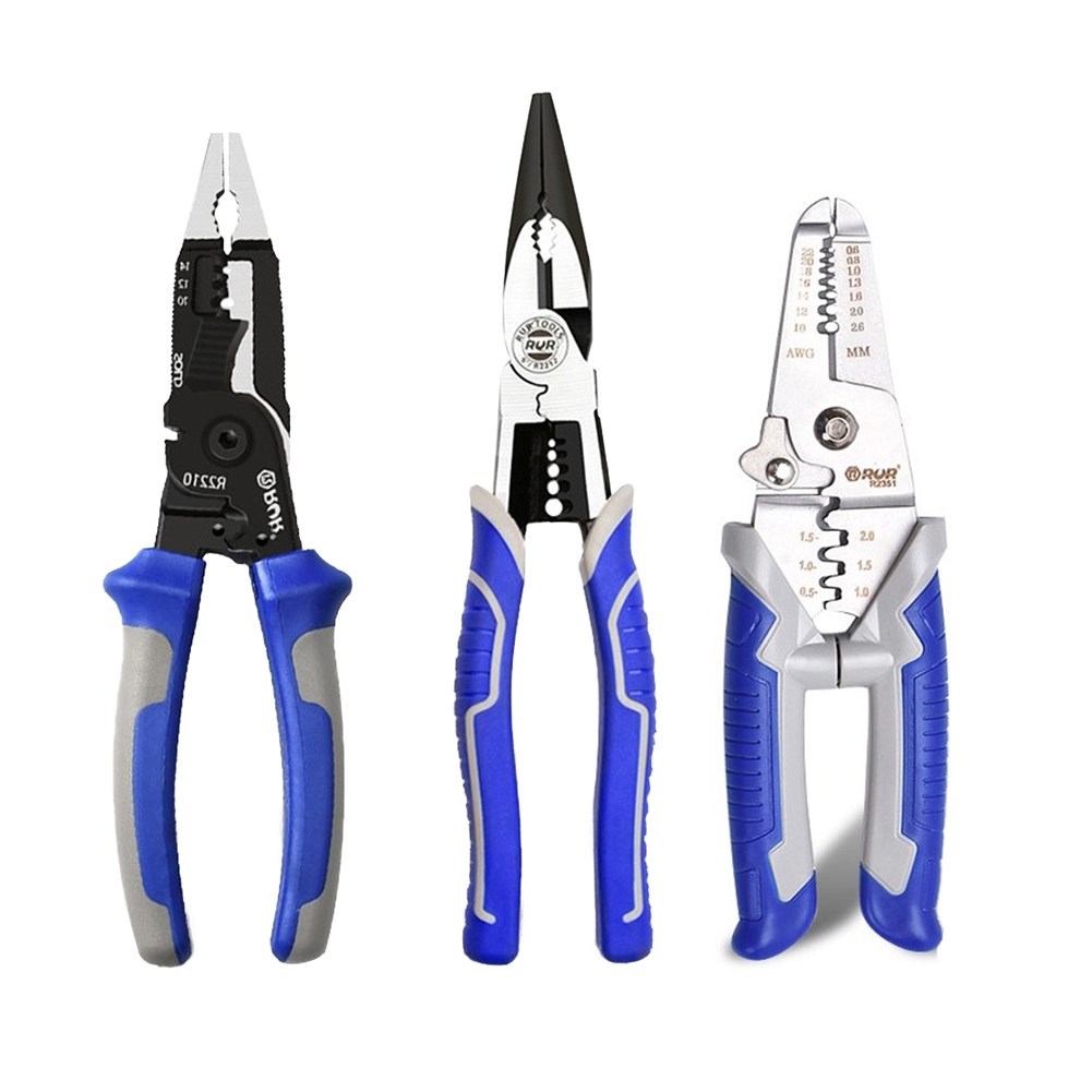 Pliers Wire Stripper Cable Cutter Stripping Clamp Crimping T