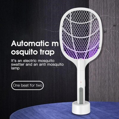 Electric Mosquito Swatter USB Rechargeable Bug Zapper Summer