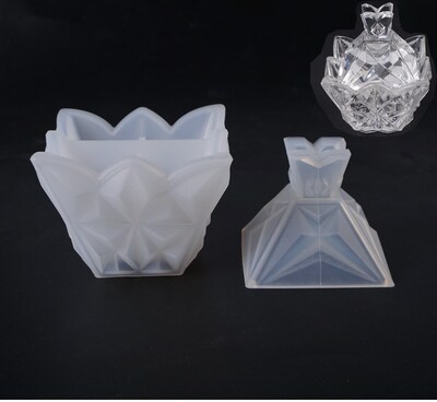 New Cristal Box Transparent Silicone Mold Resin Decorative C