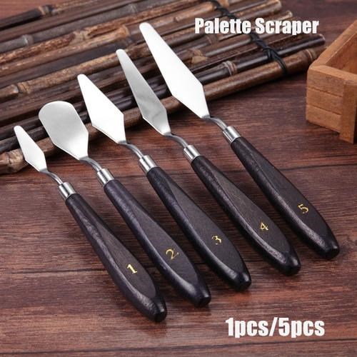 Mixed Stainless Steel Palette Scraper Set Spatula Knives For