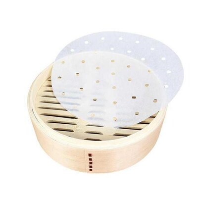 100Pc 7/8/9 Inch Air Fryer Steamer Liners Premium Perforated