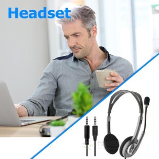 Logitech H110/H111 Stereo Headset with Microphone 3.5mm Wir