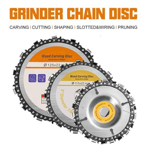 1Pcs 4-9 Inches Wood Carving Disc Grinder Chain Disc Chain S