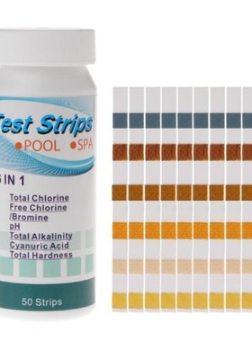 5 in 1 6 in 1 Pool Spa pH Chlorine Alkalinity Bromine Hardne