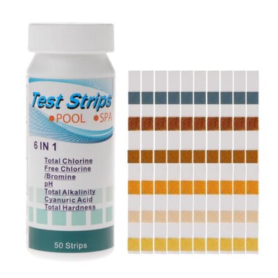 5 in 1 6 in 1 Pool Spa pH Chlorine Alkalinity Bromine Hardne
