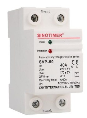 230V AC 40A Din Rail Adjustable Automatic Recovery Reconnect