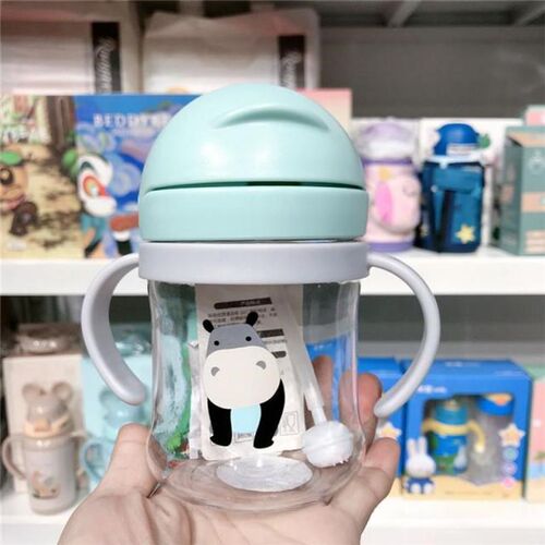 250ml Baby Feeding Cup With Straw Children Learning Feeding