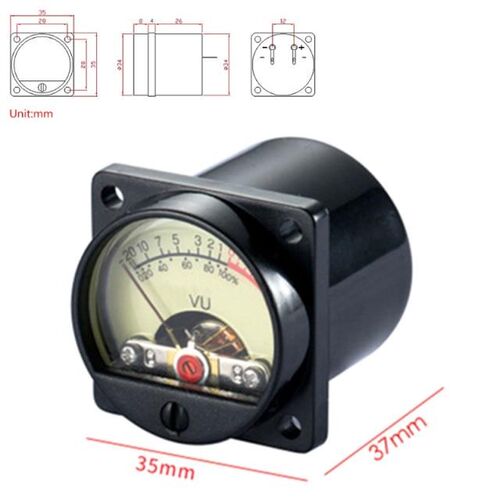 VU Level Meter TR-35 500  Meter Panel Mechanical Pointer Ty