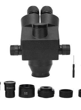 Industrial Aluminum Alloy Trinocular Stereo Microscope 7-45X