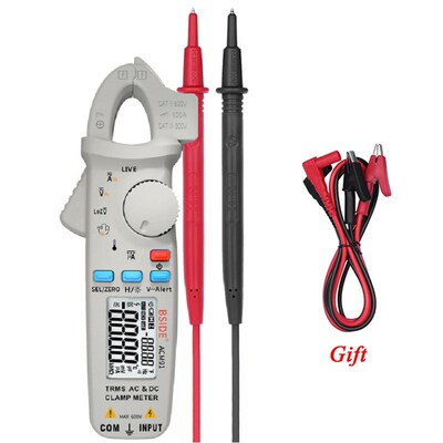 Pocket Digital Clamp Meter Multimeter BSIDE DC/AC Current 10