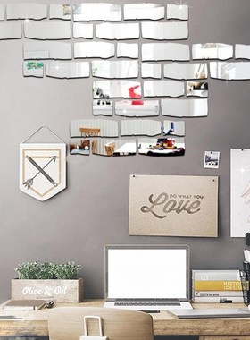 3d Mirror Wall Stickers Acrylic Mirrored Decor Bedroom Livin