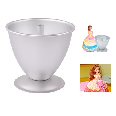 Princess Cake Mold Pot Aluminum Cake Pan Set Doll Cake Tin 3