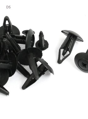 High Quality  20 Pcs 6mm Hole Plastic Rivet Trim Panel Retai