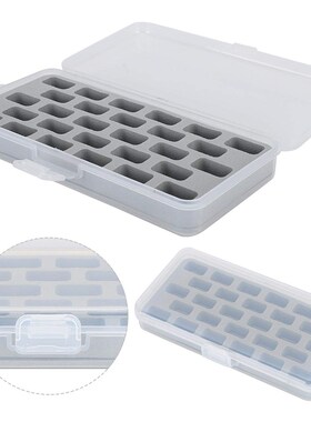 28 grid Bobbins Box Set Sewing Machine Spools Colorful Plast