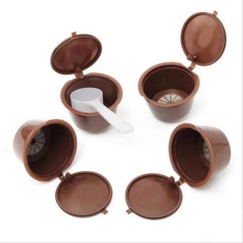 1pc / 2pcs Cafe Reusable Coffee Capsule For All Nescafe Dolc