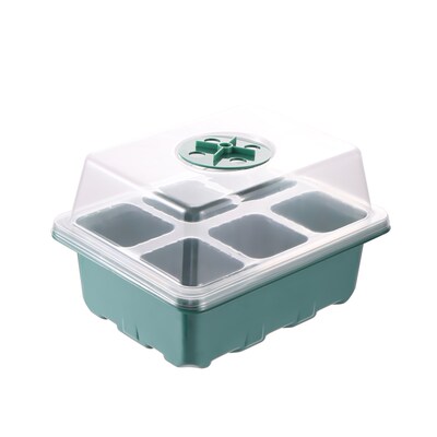 6 Cells Seed Starter Kit Plant Seeds Grow Box Seedling Trays