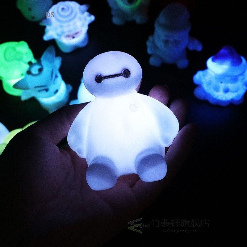 colorful led night light childrens cartoon luminous toy sta