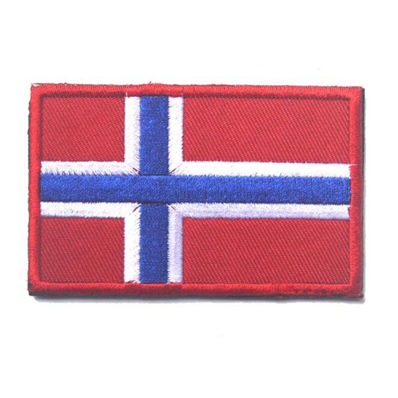 Flag Patch 1 Iceland Norway Sweden Denmark Finnish Flag Embr - 实物图