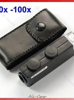 Mini Handheld 60x-100x Pocket Microscope Magnifer Loupe Magn