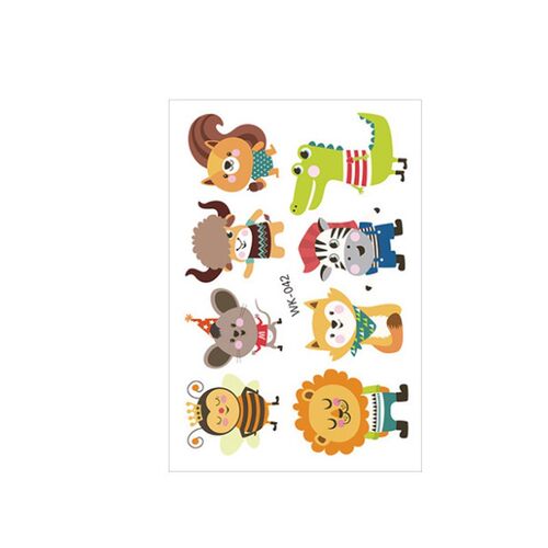 Jungle Party Animal Temporary Tattoos Waterproof Tattoo er S