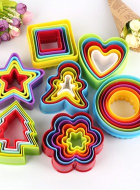 7 Types Sugarcraft Fondant Cutter Plastic Pastry Mold DIY Fo