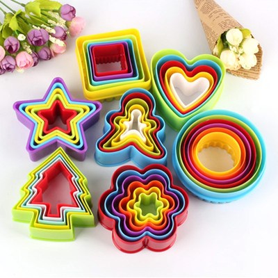 7 Types Sugarcraft Fondant Cutter Plastic Pastry Mold DIY Fo